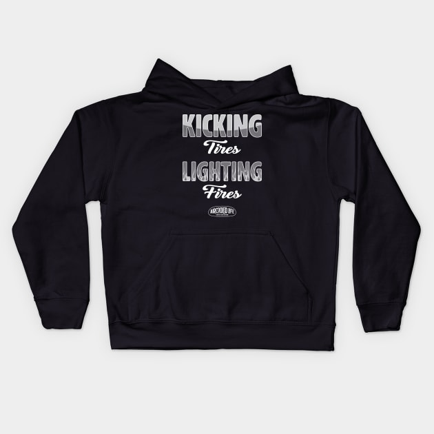 Kicking Tires and Lighting Fires Aircooled Life - Classic Car Culture Kids Hoodie by Aircooled Life